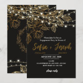Invitation du groupe d'engagement élégant (Devant / Derrière)