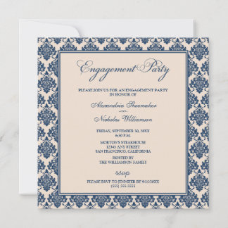 Invitation du groupe d'engagement étonnant Damask 