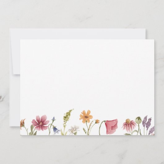 Invitation du groupe d'engagement Fleur sauvage él (Dos)