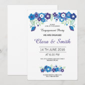 Invitation du groupe d'engagement floral romantiqu (Devant / Derrière)