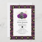 Invitation du groupe d'engagement gothique floral (Devant)