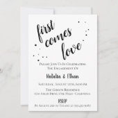 Invitation du groupe d'engagement noir simple (Devant)