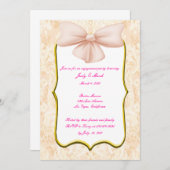 Invitation du groupe d'engagement Pink Bow (Devant / Derrière)