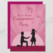 Invitation du groupe d'engagement Silhouette Coupl (Devant / Derrière)