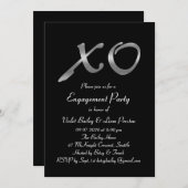 Invitation du groupe d'engagement Silver XO (Devant / Derrière)