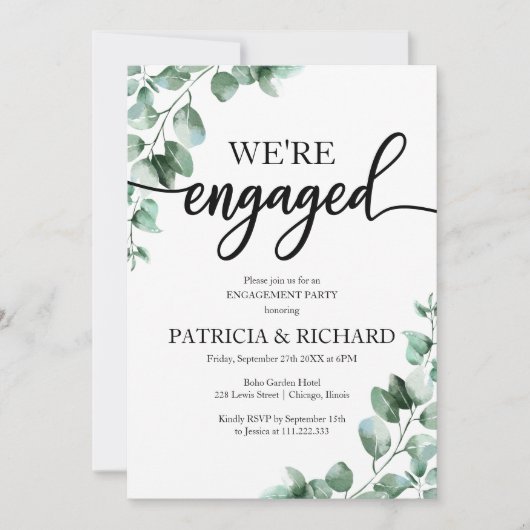 Invitation du groupe d'engagement vert (Devant)