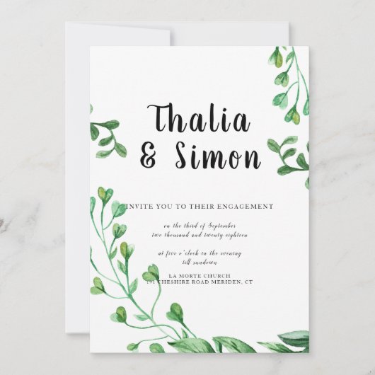 Invitation du groupe d'engagement vert (Devant)