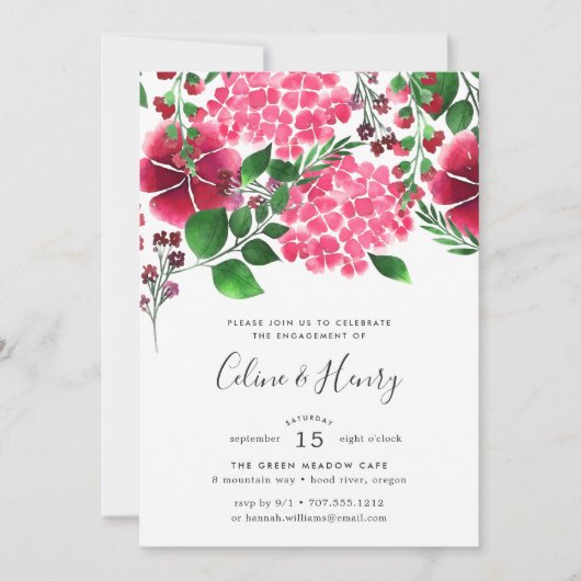 Invitation du groupe d'engagement Wild Hydrangea (Devant)