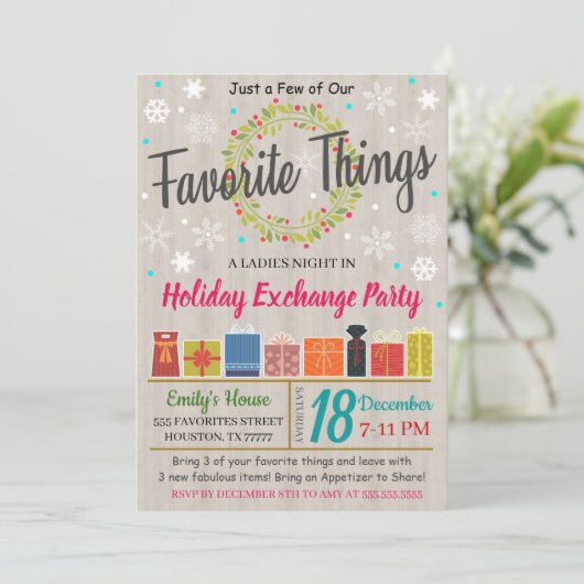 Invitation du groupe Exchange Things Favoris (Debout devant)