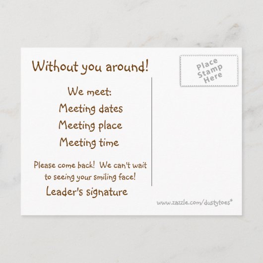 Invitation du Groupe Jeunesse (Dos)