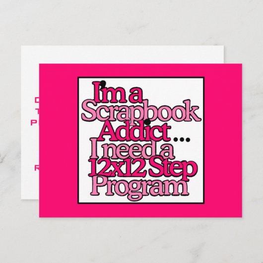 Invitation du groupe Scrapbooking (Devant / Derrière)