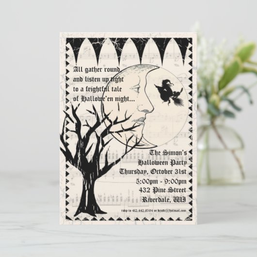 Invitation du Halloween Gothic Party (Debout devant)