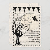 Invitation du Halloween Gothic Party (Devant / Derrière)