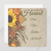 Invitation du Harvest Party (Devant / Derrière)
