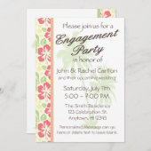 Invitation du Hawaiian Luau Engagement Party (Devant / Derrière)