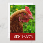 Invitation du Hen Night Bachelorette Party (Devant / Derrière)