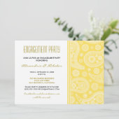 Invitation du Henna Paisley Engagement Party (citr (Debout devant)