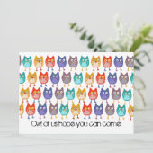 Invitation du hibou de nous (Debout devant)