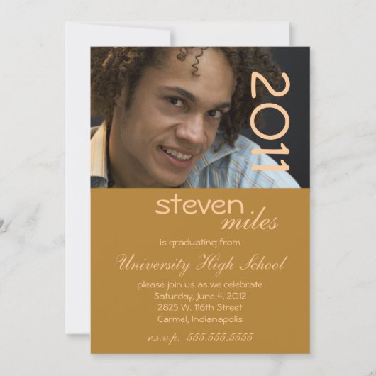 Invitation du Hip Mustard Graduation Party (Devant)