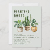 Invitation du House Party plante (Devant)