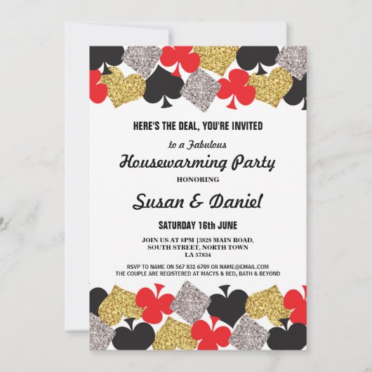 Invitation du Houseclimate Party Las Vegas Casino  (Devant)