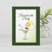 Invitation du Hunter Green Bachelorette Party (Debout devant)