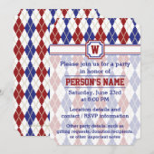 Invitation du Jacquard américain (Devant / Derrière)