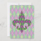 Invitation du Jacquard du Carnaval (Dos)