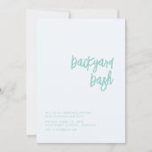 Invitation du jardin Bash House (Devant)