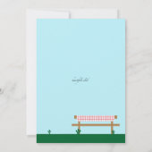 Invitation du jardin BBQ Party (Dos)