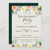 Invitation du Jardin De Fleurs (Devant / Derrière)