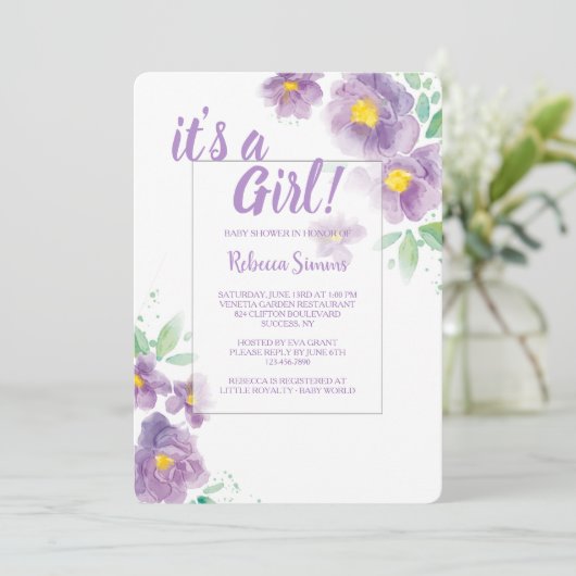 Invitation du jardin de lavande (Debout devant)