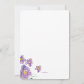 Invitation du jardin de lavande (Dos)