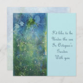 Invitation du jardin de pieuvre (Devant / Derrière)