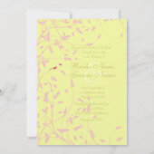 Invitation du jaune de beurre de vignes et (Dos)