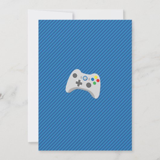 Invitation du Jeu Blue Red Trucks (Dos)