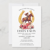 Invitation du Jockey Derby Party de la course de c (Devant)