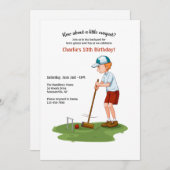 Invitation du joueur de croquet (Devant / Derrière)