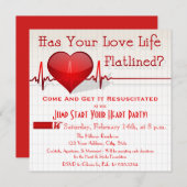 Invitation du jour d'Anti-Valentine de graphique (Devant / Derrière)