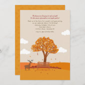 Invitation du jour d'automne (Devant / Derrière)