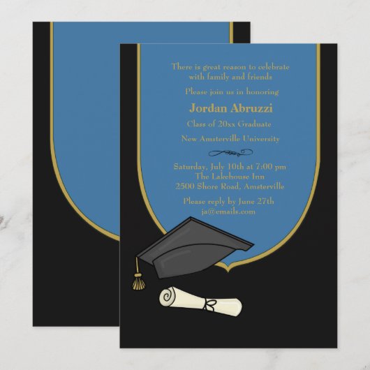 Invitation du jour de début (Devant / Derrière)