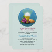 Invitation du jour de la communion (Devant / Derrière)