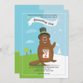 Invitation du jour de la marmotte (Devant / Derrière)