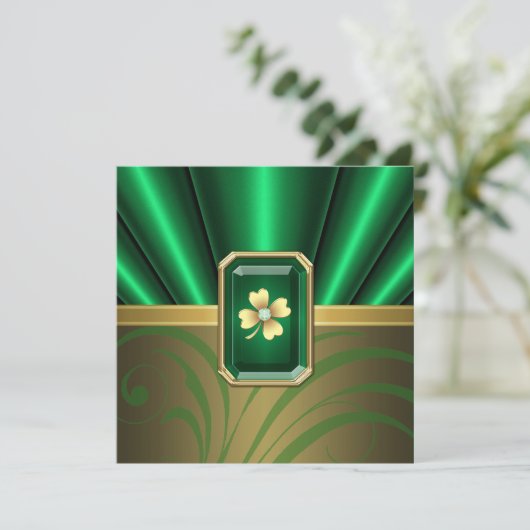 Invitation du Jour de la Saint Patrick pour les pl (Debout devant)