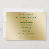 Invitation du Jour de la Saint Patrick shamrock (Dos)