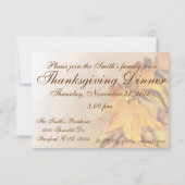 Invitation du Jour de l'Action de grâce (Dos)