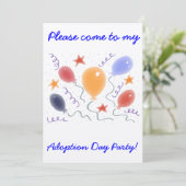 Invitation du Jour de l'adoption des ballons (Debout devant)