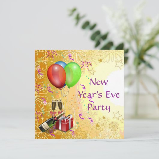 Invitation du Jour de l'An (Debout devant)