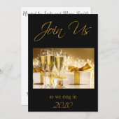 Invitation du Jour de l'An (Devant / Derrière)