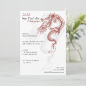 Invitation du Jour de l'An du Dragon 2012 (Debout devant)
